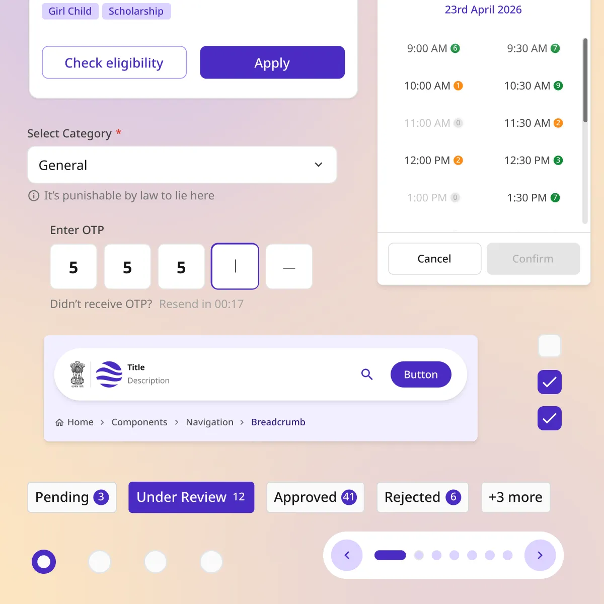 Components and patterns