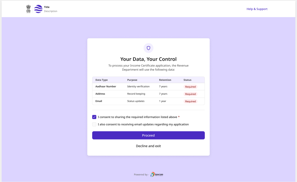 Consent Capture — Default (desktop)