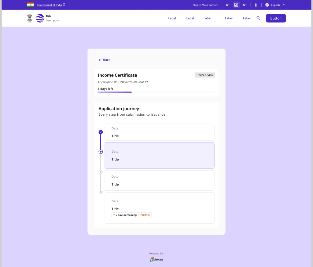 Application Status Tracker — Under Review (desktop)